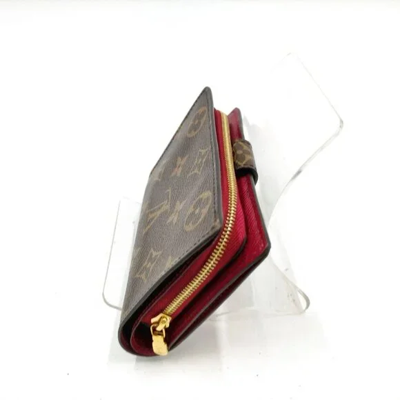 Authentic Louis Vuitton Brown Monogram Leather Wallet mn382-030426